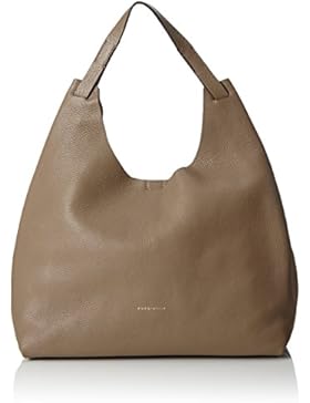 COCCINELLE Damen Delphine Henkeltasche, Mehrfarbig (Taupe/Fraise), 15x22x34 cm