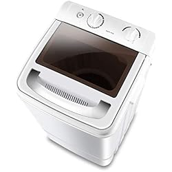 DAND Mini Lave Linge, Machine à Laver Portable,Il a Une Puissance de 500W, Une Charge de 7.0 kg et Une Centrifugeuse.pour Appartement,Dortoirs, Véhicules de Camping,Camping,Brown