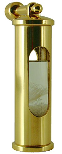 Sturmglas Barometer, Messing poliert, Sturmglas mit Wandhalterung, E.S.Soerensen