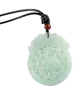 chinesisches handgeschnitzt Exquisite Drachen Schnitzerei Jadeit Jade Anhänger