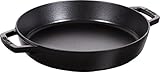 Staub 40511 073 0 sartén con dos asas, de hierro fundido, negro, 34 cm