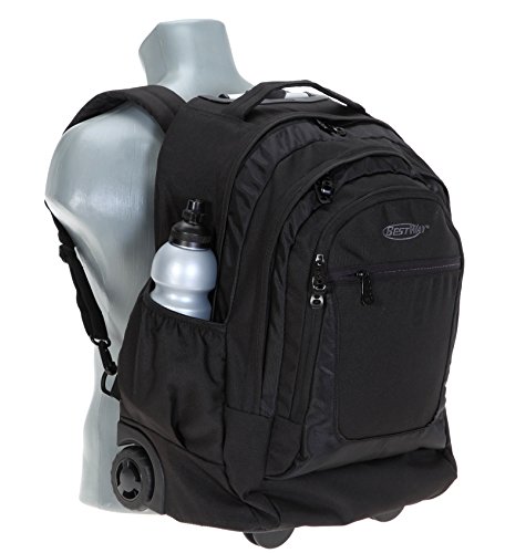 BESTWAY Trolley DRIVE PACKER Rucksacktrolley Trolly Laptoptrolley Schultrolley (Schwarz) - 2