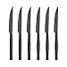 Produktbild icxox Steakmesser-Set 6 Stück, 23,5 cm, Edelstahl Martensit (Schwarz)
