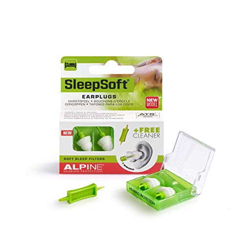 Alpine Sleepsoft con Minigrip 2018  para una fácil extracción  Tapón para dormir y bloquear el ronquido