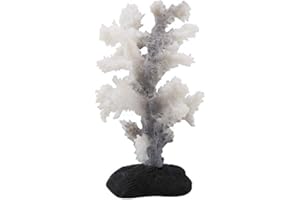 FTVOGUE Ornement d'aménagement paysager sous-Marin de Corail de Simulation de Silicone de Corail Lumineux Artificiel (Gris)