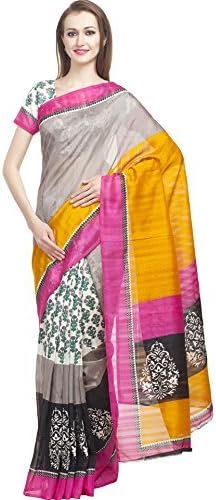 DivyaEmporio Bhagalpuri Saree with Blouse