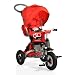 Produktbild Tricycle Mobi Air, Dreirad 4 in 1, Luftreifen, drehbarem Sitz, Schubstange (Rot)
