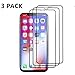 Price comparison product image DECVO Screen Protector Compatible with iPhone XR (6.1 Inch), Case Friendly HD - Clear and Edge-to-Edge Full Coverage Tempered Glass Screen Protector for iPhone 9 (Black) (3 Pack)