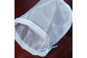 FUBESK Lot de 2 sacs filtrants réutilisables en nylon à mailles fines 100/160/200 microns 20 x 30 cm