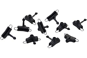 CITOMERX 10x Bowdenzug Öler Schmiernippel schwarz 5 mm für Mofa Moped Mokick Roller Kreidler Puch Zündapp Hercules