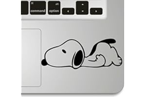 Vati Leaves Removable Snoopy Sleep Humor Handmade Partial Art Skin Cool Design Vinyl Decal Sticker for Trackpad Keypad Of Apple Macbook Pro Air Mac Laptop