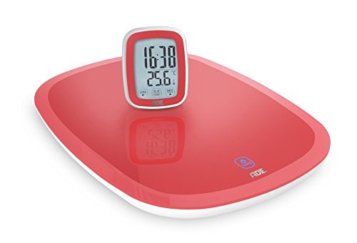 ADE Digitale Küchenwaage KE 1401 Cosma mit Funk-Display (rot)