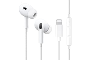 SESENO In Ear Ohrhörer mit Kabel für iPhone[MFi-Zertifiziert] Mikrofon und Lautstärkeregl lightning Kabel Kopfhörer,Kompatibel mit iPhone 14 Pro Max/Pro/14 Plus/13/12/SE/11/XS/8/7 und unterstützen alle iOS