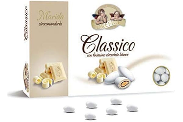 White Chocolate Flavoured Wedding Sugared Almonds - Gluten Free - 500g (90 Units)