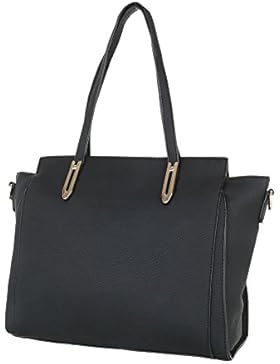 iTal-dEsiGn Damentasche Mittelgroße Schultertasche Handtasche Used Optik Kunstleder TA-G0081