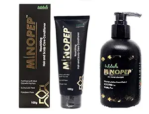 Indiabulls Combo Of Minopep Indiabulls Anti-Hairfall Shampoo, 250 ml & Nourishing Hair and Scalp Care Conditioner 100gm