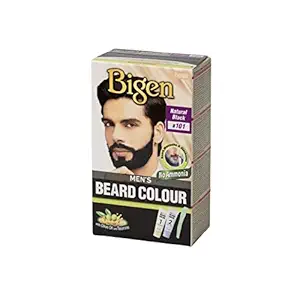 Bigen Mens Beard Color, 20g+20g - Natural Black B101