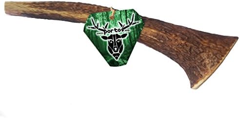 100% NATURAL ORIGINAL ANTLER DOG CHEWS - AVAILABLE IN 6 SIZES - HEALTHY, LONG LASTING CHEWS FOR DOGS OF ALL SHAPES AND SIZES - PORTOS (EXTRA LARGE 180-250g)