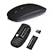 Produktbild LanLan Ultradünne 2,4 G optische Wireless Mouse USB Empfänger Air Mouse für Laptop Notebook schwarz