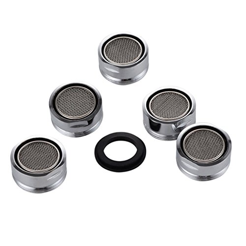 EgoEra® 5 Stück M24 Wasserhahn Filtereinsatz Filter Perlator / Mischdüse Luftsprudler Strahlregler