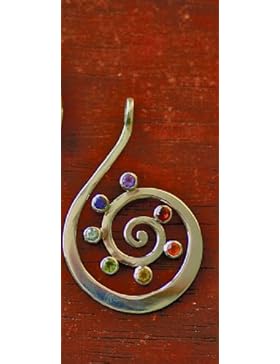 Chakra Kundalini-Anhänger 925 Silber 50 mm