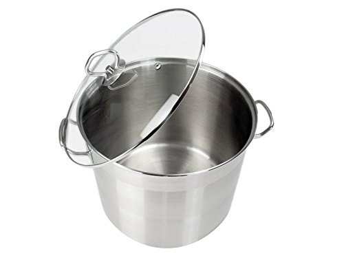 Bluespoon XL Universal Topf aus Edelstahl mit Deckel Ø 28 cm 15 L Induktions- Suppen- topf - 4