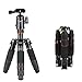 Produktbild Fotopro Stativ, X-go Mini Kamerastativ, Carbon Fiber Portable Kompakt Stative 18,3 Zoll mit Kugelkopf Schnellwechselplatte DSLR Stativ für Kamera Nikon/Sony/Pentax/Canon Kompakt Stativ, Schwarz