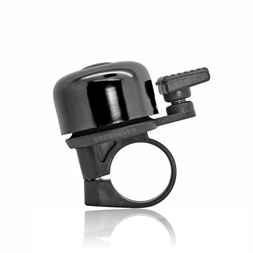 Grenhaven Kleine Fahrradklingel Fahrradglocke Kinderfahrradklingel Fahrrad Klingel Glocke Robustes, leichtes Aluminium Gehäuse Mini Glocke "Ding" Klingelton