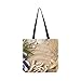 Produktbild Strand-Zubehör auf Holzbrett Leinwand Tote Handtasche Schultertasche Crossbody Taschen Geldbörsen für Männer und Frauen Einkaufstasche