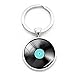Produktbild Fancychain Cabochon Schlüsselanhänger Schlüsselring Taschenanhänger Vinyl Schallplatten-Spieler Retro Liebhaber Musik Schallplatte Tonträger Geschenk-Idee