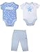 3 PCS Set: Puma Infant Short Sleeve Romper / Onesie & Pant Set 6-9M Multicolor
