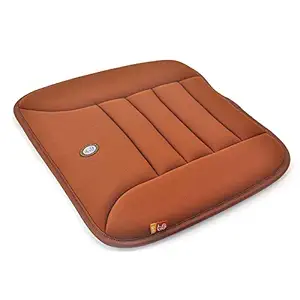 GiGi G-1586 Pure Memory Foam Breathable Car Seat Cushion Pad Mat for Home/Office Chair, Car Seat (Brown)