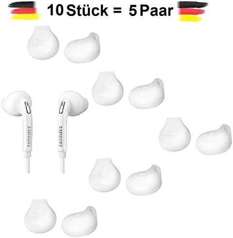 10 Pack of 5 Pair of Replacement Ear Bud for Samsung Galaxy S6 S7 S6/Edge Ear Headphones