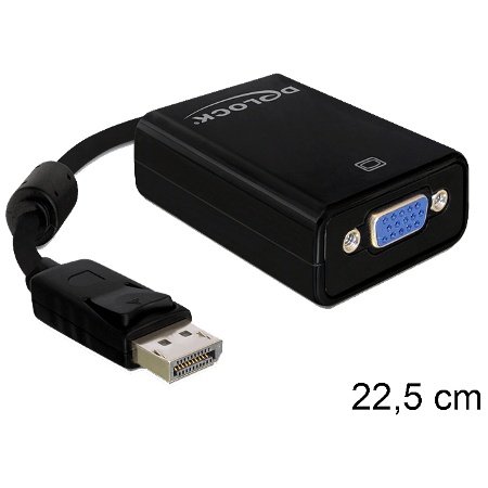 Delock Displayport male >VGA 15 pin F, 61848