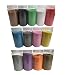 Produktbild Rhinestone Paradise Dekosand 600g Quarzsand Deko Sand Streusand Streudeko Sand Streusand Schwarz Weiß Grün Blau Rot Grau Gelb Gold Silber Tischdeko Dekorationssand (Rot)