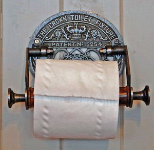 Traditional Crown vintage design victorian wall mounted toilet loo roll holder by Bowley and Jackson - 3