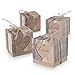 Produktbild Pixnor Rustikale Kraft Süßigkeiten-Boxen Hochzeit Shabby Chic Sackleinen Vintage Geschenk Schachteln gefallen Hochzeit Gunst - 50 Stücke