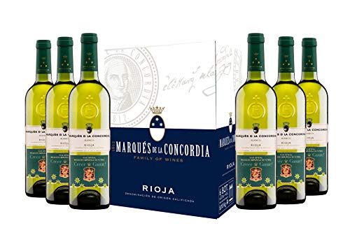 Caja de Marqués de la Concordia Selecc. Española Vino Blanco - 6 botellas x 750 ml.