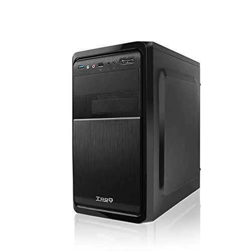 TooQ TQC-4735U3C-B - Caja de Ordenador  microATX con Fuente de 500 W  USB 3 0  Lector de Tarjetas Frontal  Color Negro