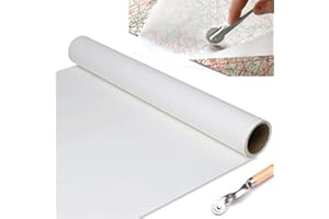 NÄHMIT 10 m x 1 m – Papier à patron de couture en rouleau de papier semi-transparent pour découpage de patrons de couture pour tissus, papier de copie