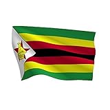  Zimbabwe 3 x 5 pies bandera de poliéster con arandelas de latón por RFCO