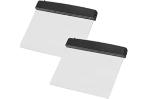 HAPIVIDA Luz de Libro Plana LED, Luz de Lectura de Libro de Placa Plana Portátil, Lámpara de Lectura Led, Lámpara de Escritorio Luz de Libros Placa Protección Ocular para el Dormitorio del Hogar (2Pcs)