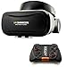 Produktbild Virtual Reality 3D Brille VR Shinecon Headset für virtuelle Realität + Bluetooth Mocute 050 Gamepad - Universal VR-Box mit Fernbedienung für Handy, 3D Filme, VR-Movies, VR-Games, 360 Grad Spiele | Kompatibel mit Android & iOS - alle 4,7 bis 6 Zoll Smartphones von Samsung Galaxy | Apple iPhone | Huawei | Sony Xperia | HTC | Google Pixel | LG | Microsoft