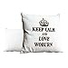 Produktbild Braun Keep Calm und Love Woburn (weiß Scatter Kissen 735