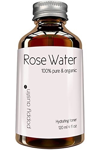 Poppy Austin® 100% Pure Rose Water Facial Toner. Made by Hand and Responsibly Sourced. Finest Triple Purified Organic Rosewater. Voted one of USA's Best Skin Care Products in 2015. Three months supply in one HUGE 120 ml bottle.