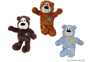 KONG Wild Knots - Juguete para Perro, diseño de Oso de Oso, Colores medianos/Grandes Que varían x 3