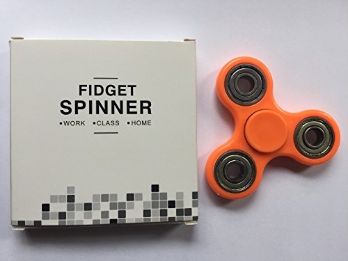 BINAZ FIDGET HAND SPINNER STRESS REDUCER HIGH SPEED CERAMIC BEARING FIDGET TOY FOR ADD / ADHD / ANXIETY & AUTISM ADULT CHILDREN (ORANGE) BINAZ FIDGET HAND SPINNER STRESS REDUCER HIGH SPEED CERAMIC BEARING FIDGET TOY FOR ADD / ADHD / ANXIETY & AUTISM ADULT CHILDREN (ORANGE)
