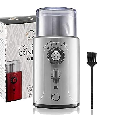 Origeens ⭐ Moulin à Café Électrique Réglable 200W | Broyeur Graines, Noix, Épices | Conforme CE | Précision et sécurité