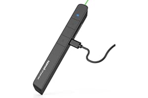 NORWII N75 Wireless Presenter mit grünem Licht, 330FT Office Präsentationsfernbedienungen Präsentationsklicker für Powerpoint-Präsentationen