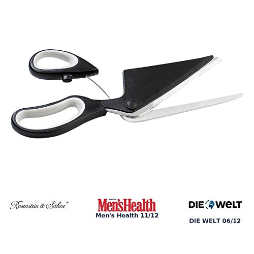 Rosenstein & Söhne Pizza-Schere mit extra scharfen Klingen